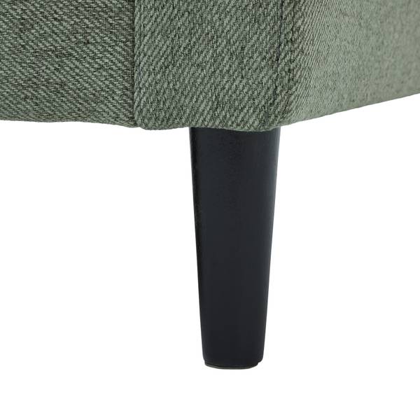 Ecksofa BERGEN Grün - Holzwerkstoff - Metall - Textil - Holz teilmassiv - 192 x 82 x 138 cm