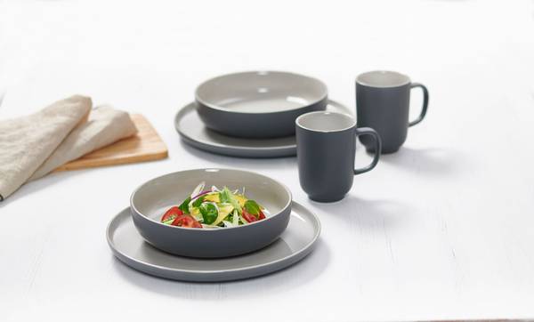 Kaffeetassen Jasper 6er Set Grau