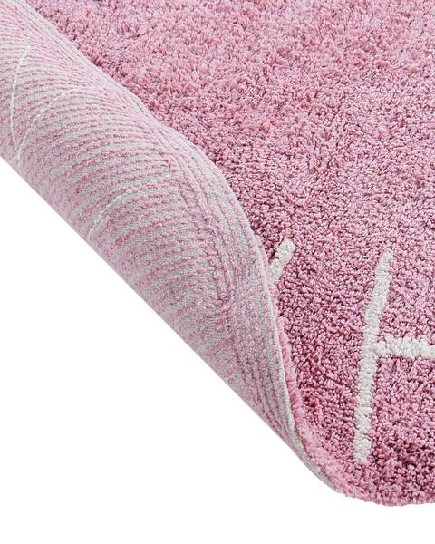Teppich VURGUN Pink - Weiß