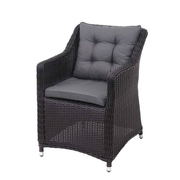 Poly-Rattan Garnitur F51 (5-teilig) Grau - Polyester - Polyethylen - 113 x 82 x 113 cm
