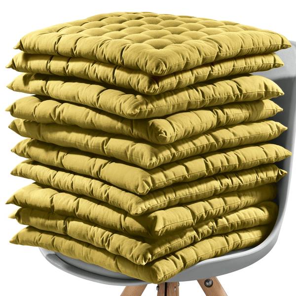 Stuhlkissen 10er-Pack Gelb
