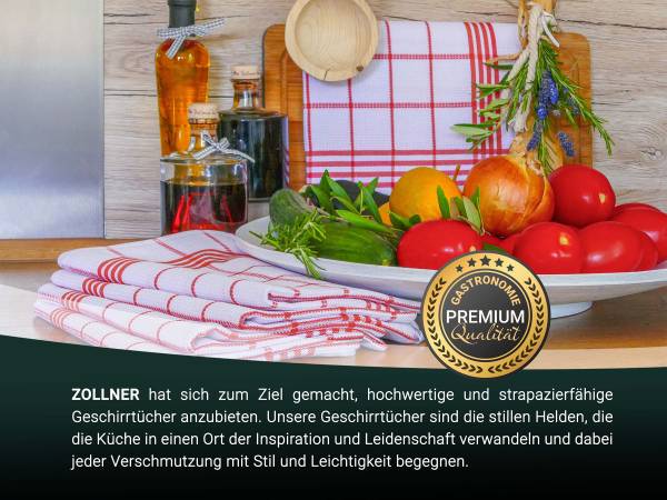 Geschirrtücher 00000478 5er-Set Rot