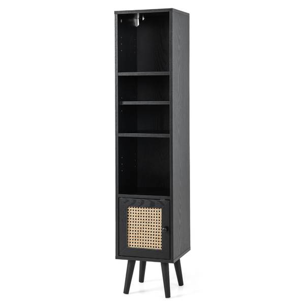 Hochschrank 59301476 Schwarz - Massivholz - 30 x 137 x 30 cm