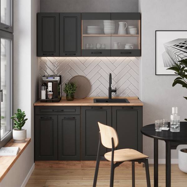 Küchenfront R-Line 37516 Braun - Grau - Holzwerkstoff - 60 x 72 x 2 cm