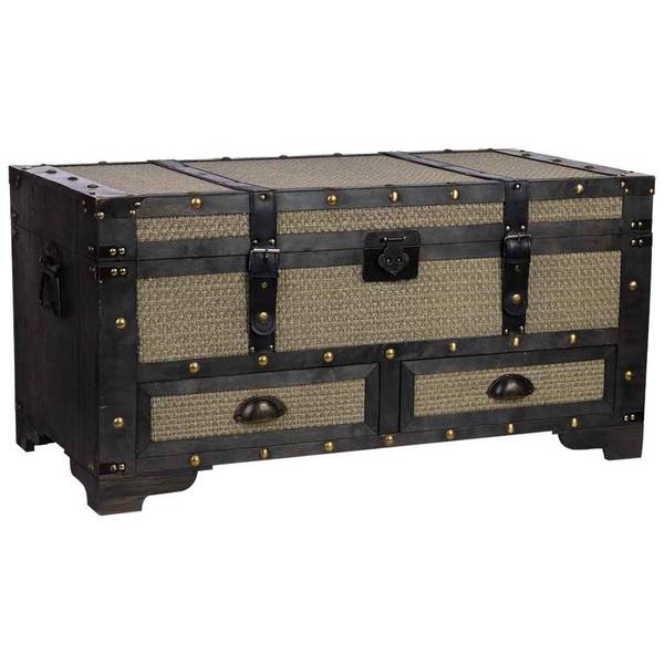 Truhe 4523370302 Braun - Holzwerkstoff - 90 x 46 x 45 cm