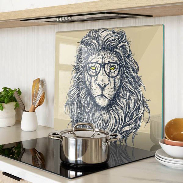 Schneidebrett Pacha Beige - Glas - 52 x 1 x 60 cm