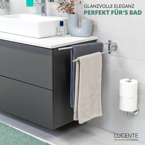 Handtuchstange Lucente 67770 Silber - Metall - 6 x 9 x 50 cm