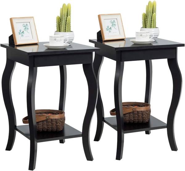Nachttisch HW56557(2er Set) Schwarz