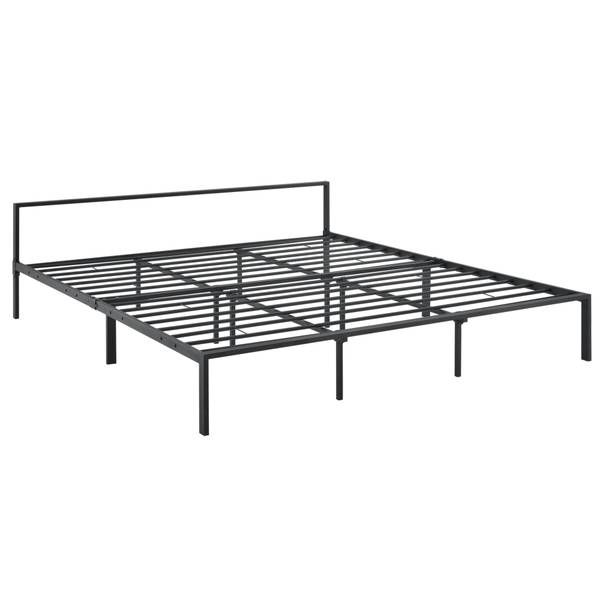 Metallbett Imatra Schwarz - Metall - 185 x 60 x 210 cm