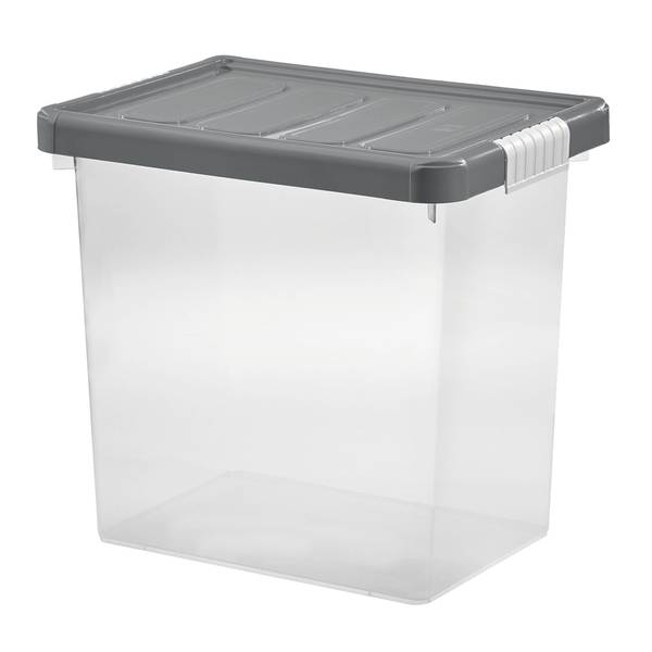 Aufbewahrung 'W Box L' Transparent/grau 39 X 56,5 X 51,5 Cm