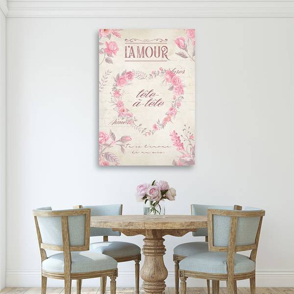 Kunstdruck Shabby Chic 70 x 100 cm