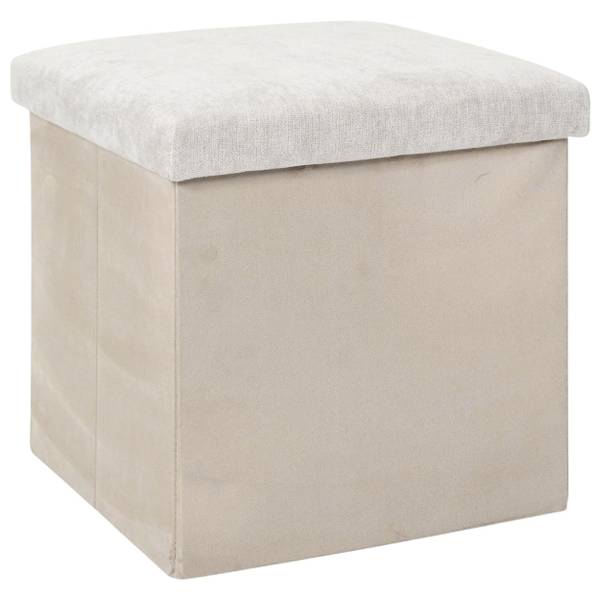 Sitzhocker HH-MAVI Beige - 38 x 38 x 38 cm
