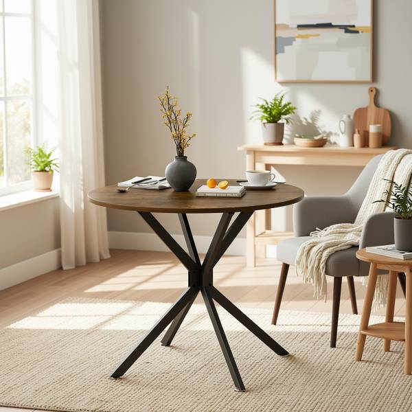 Esstisch Root Braun - Holzwerkstoff - 90 x 78 x 90 cm