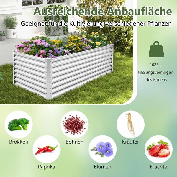 Hochbeet SF6400 Silber