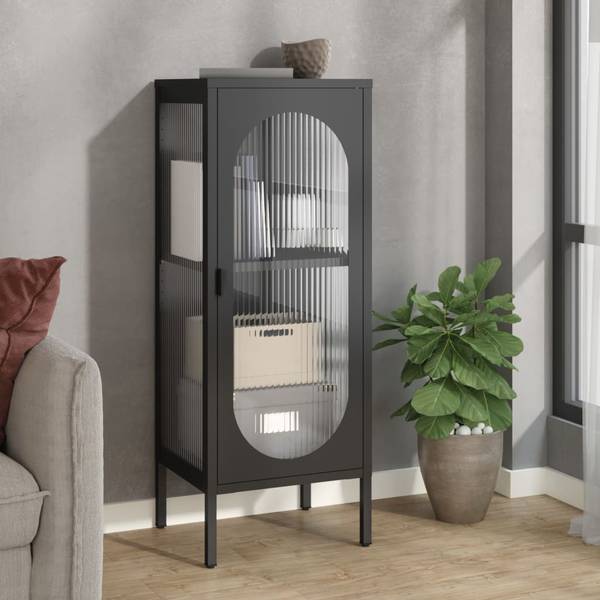 Sideboard F97538 Schwarz - Holzwerkstoff - 40 x 105 x 35 cm