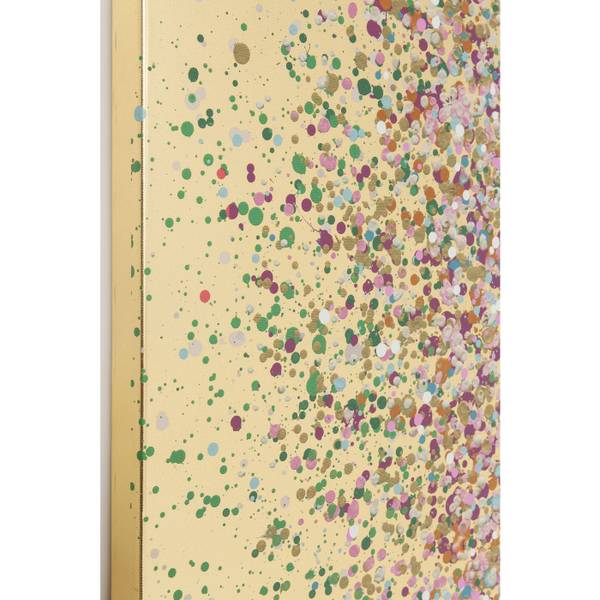 Leinwandbild Touched Flower Boat Pink - Baumwollstoff - 80 x 100 x 4 cm