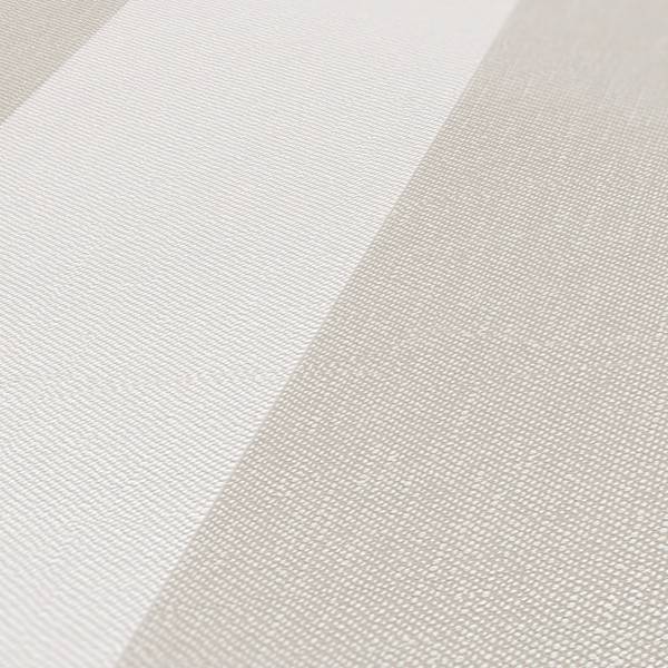 Pure Elegance Streifen-Tapete Beige - Braun - Weiß