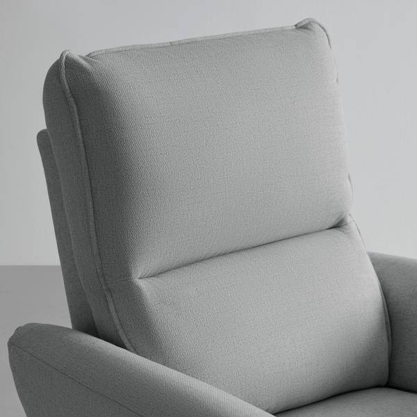 Relaxsessel JENSON Grau - Metall - Textil - Holz teilmassiv - 86 x 103 x 92 cm