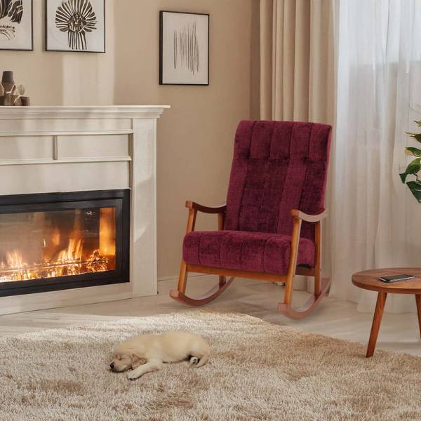 Schaukelstuhl K10 Bordeaux - Braun