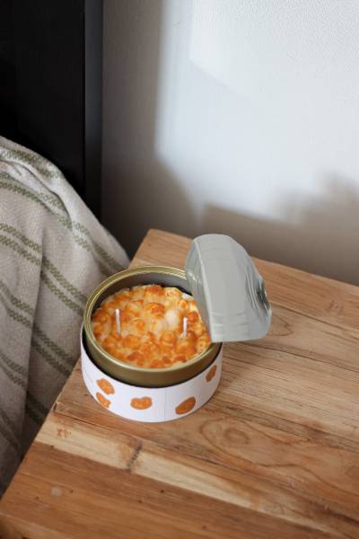 Duftkerze Caramel Popcorn Beige - Wachs - 10 x 6 x 10 cm