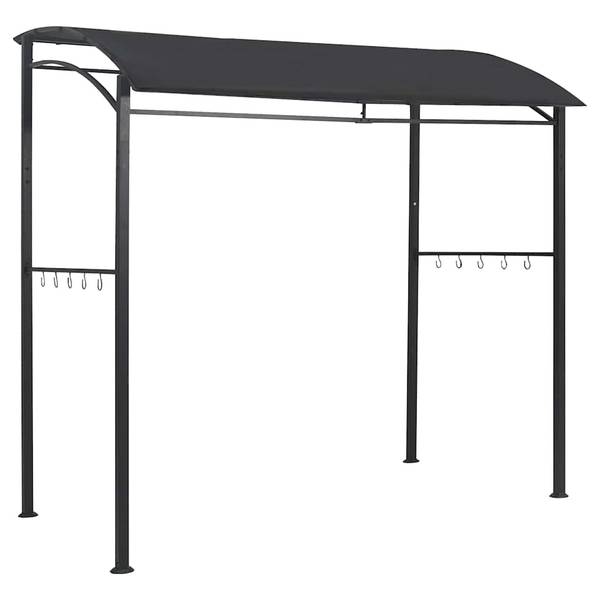 Belvédère de barbecue 48603 Gris - Polyester - Acier - 150 x 220 x 215 cm