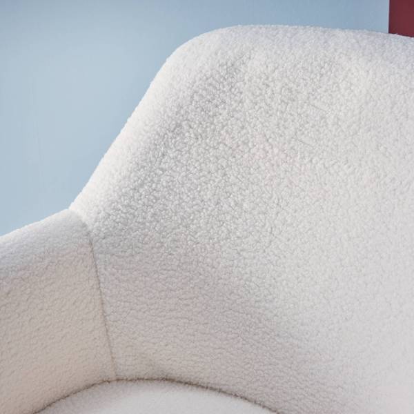 Office chair Stan Weiß - Textil - 57 x 94 x 57 cm