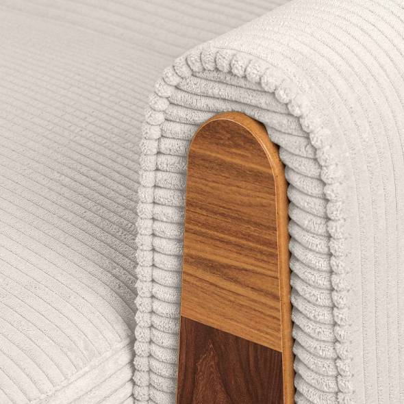 Bank GUSTAVO (3 zitsbank) crèmekleurig