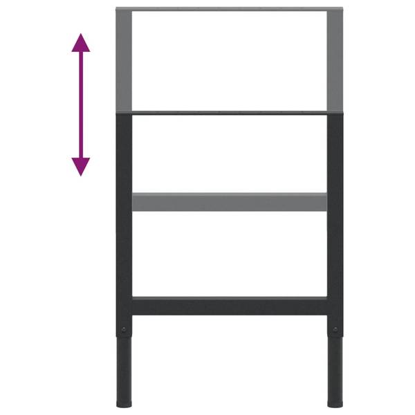 Metallrahmen 3004514 (2er Set) Schwarz - Breite: 55 cm