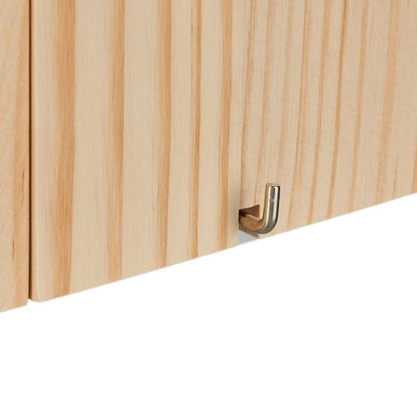 Nestkast koolmees met klep bruin - plaatmateriaal op houtbasis - 17 x 26 x 16 cm