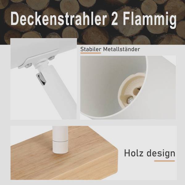 Deckenstrahler Blick Weiß