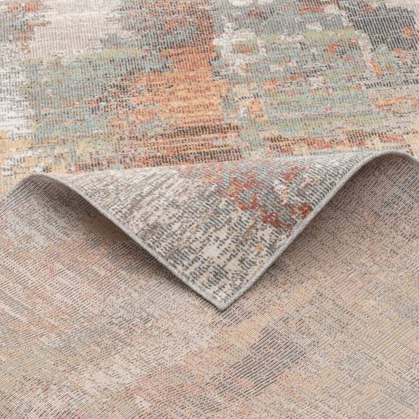 Tapis d’extérieur Lagos dégradée Gris - Textile - 200 x 1 x 290 cm