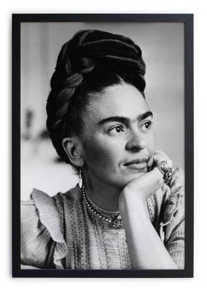 Bild Kahlo Schwarz - Massivholz - 2 x 40 x 30 cm