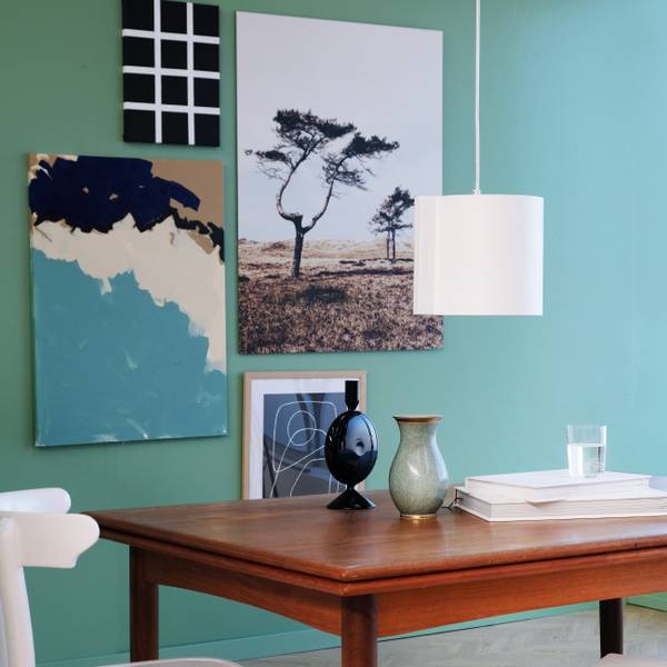 Pendelleuchte WUM Weiß - Metall - 23 x 20 x 20 cm