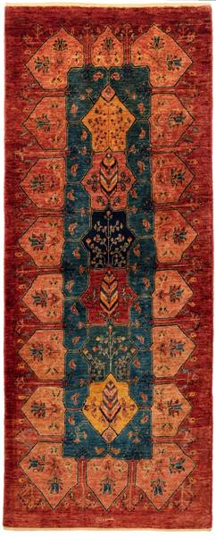 Loper Vloerkleed Kashkuli LXIX oranje - wol - 86 x 1 x 216 cm