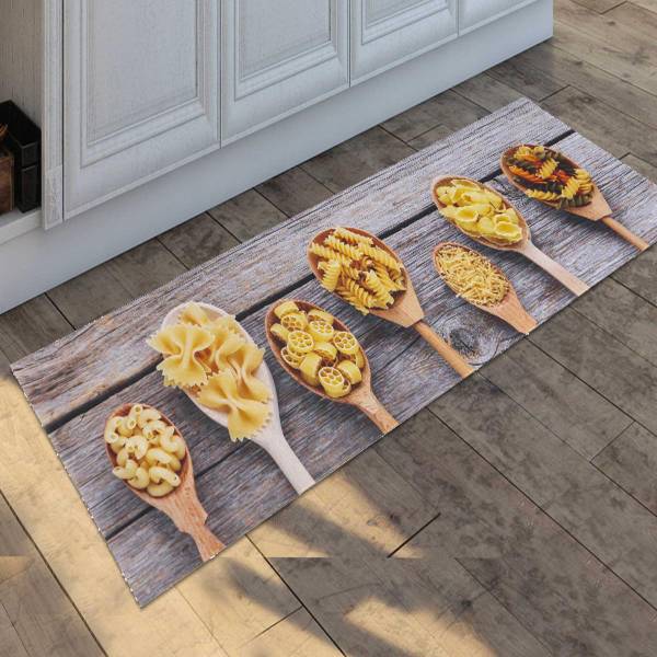 Tapis de cuisine KITCHCUI Gris - Matière plastique - 50 x 1 x 150 cm