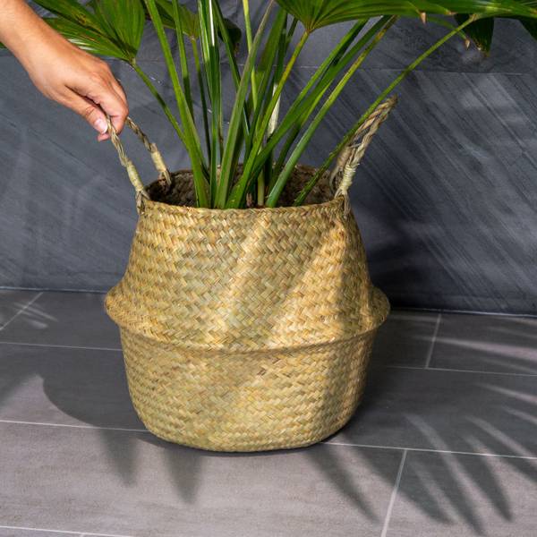 Aufbewahrungskorb Amelie Braun - Naturfaser - 35 x 15 x 35 cm