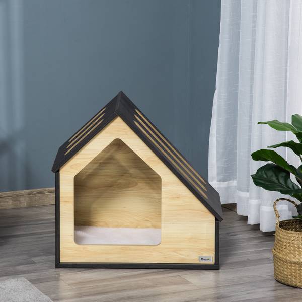 Hundehütte D02-120 Braun - Holzwerkstoff - 40 x 60 x 60 cm