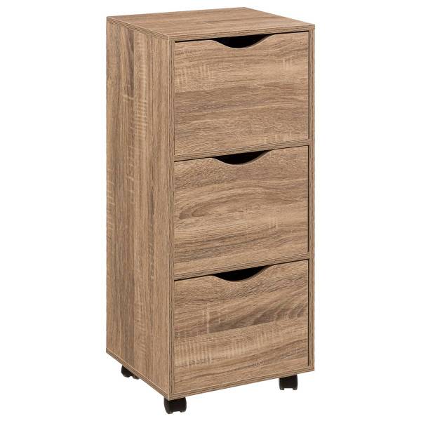 Rollturm BASIC Beige - Holzwerkstoff - 29 x 80 x 33 cm