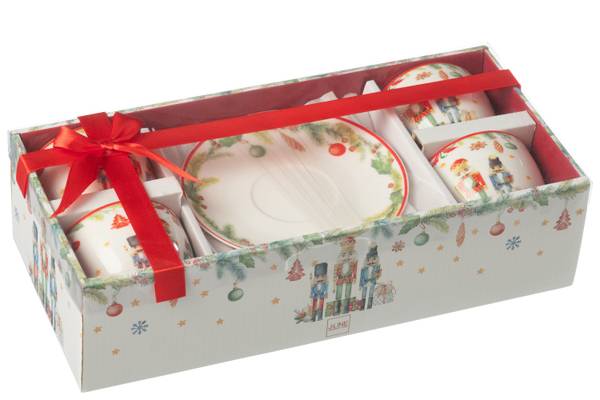 Tassen Christmas Weiß - Keramik - 15 x 8 x 9 cm