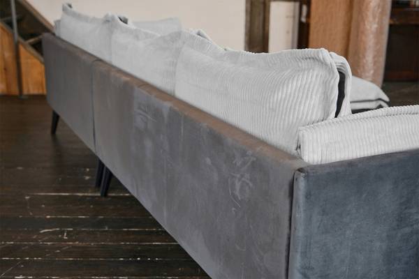 Ecksofa QUENYA Hellgrau