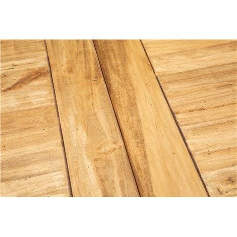 Esstisch Ausziehbar 120x80cm Braun - Weiß - Linde - 80 x 80 x 120 cm