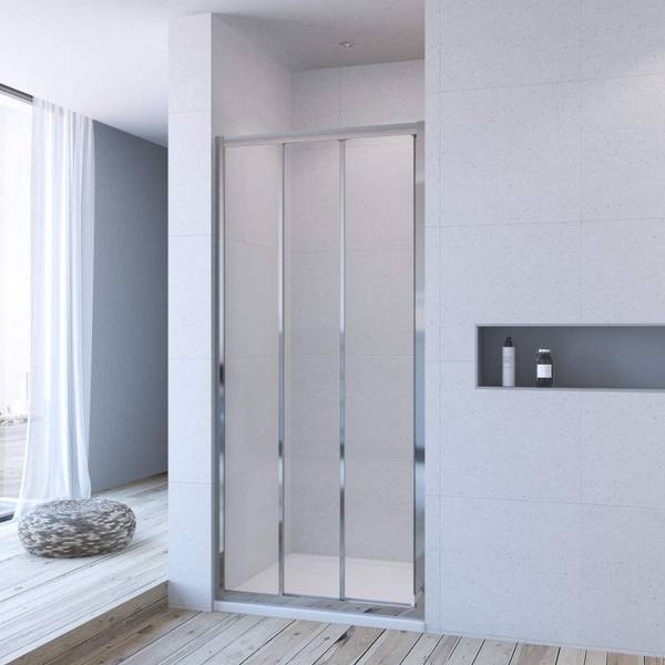 Duschtür 3 teilige Schiebetür Easy-clean Breite: 90 cm