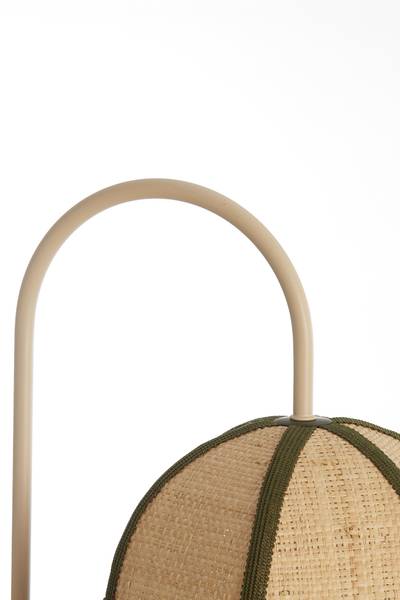 Wandleuchte SULINA Grün - Naturfaser - 25 x 47 x 33 cm