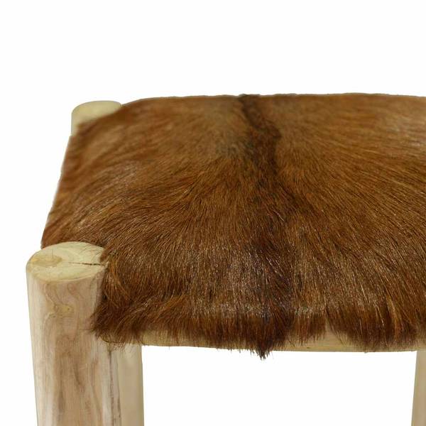 Barhocker 244544 Braun - Teakholz - 35 x 76 x 35 cm
