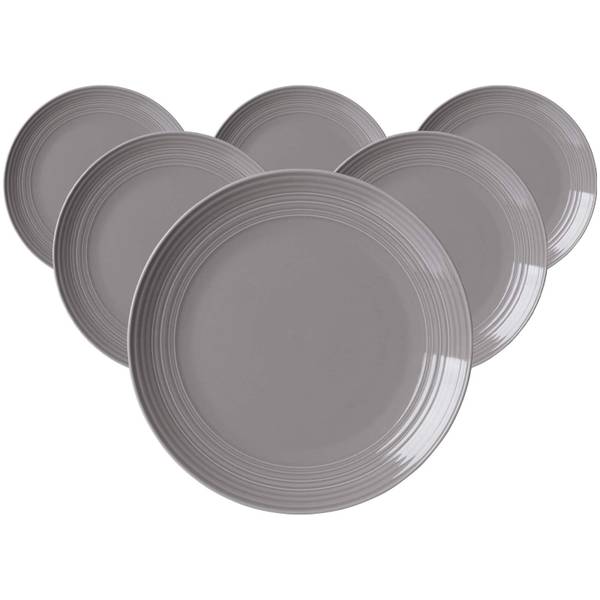 Speiseteller Levi 6er Set Grau