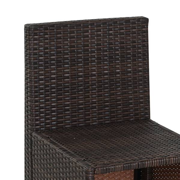 Gartenmöbel 5er-Set 861-012 Polyester - Sicherheitsglas - Polyethylen - 120 x 78 x 69 cm