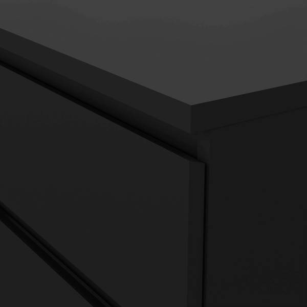 Kommode Ingrid Schwarz - Holzwerkstoff - 154 x 70 x 50 cm