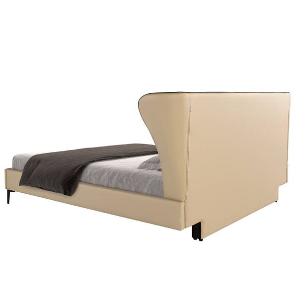 Bett 7175 Beige - Polyester - Kunstleder - Kunstharz - 220 x 110 x 217 cm