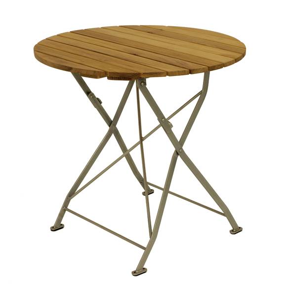 Set Passau 3-teilig Braun - Robinie - Stahl - 77 x 72 x 77 cm