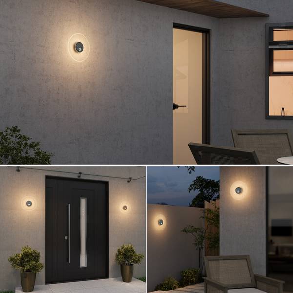 Außenwandleuchten Luna Anthrazit